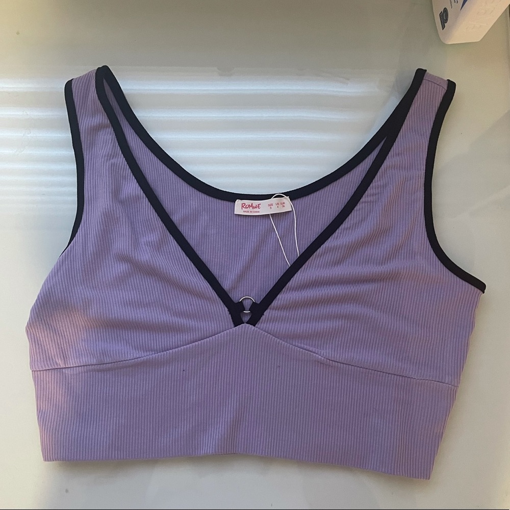 new purple crop top